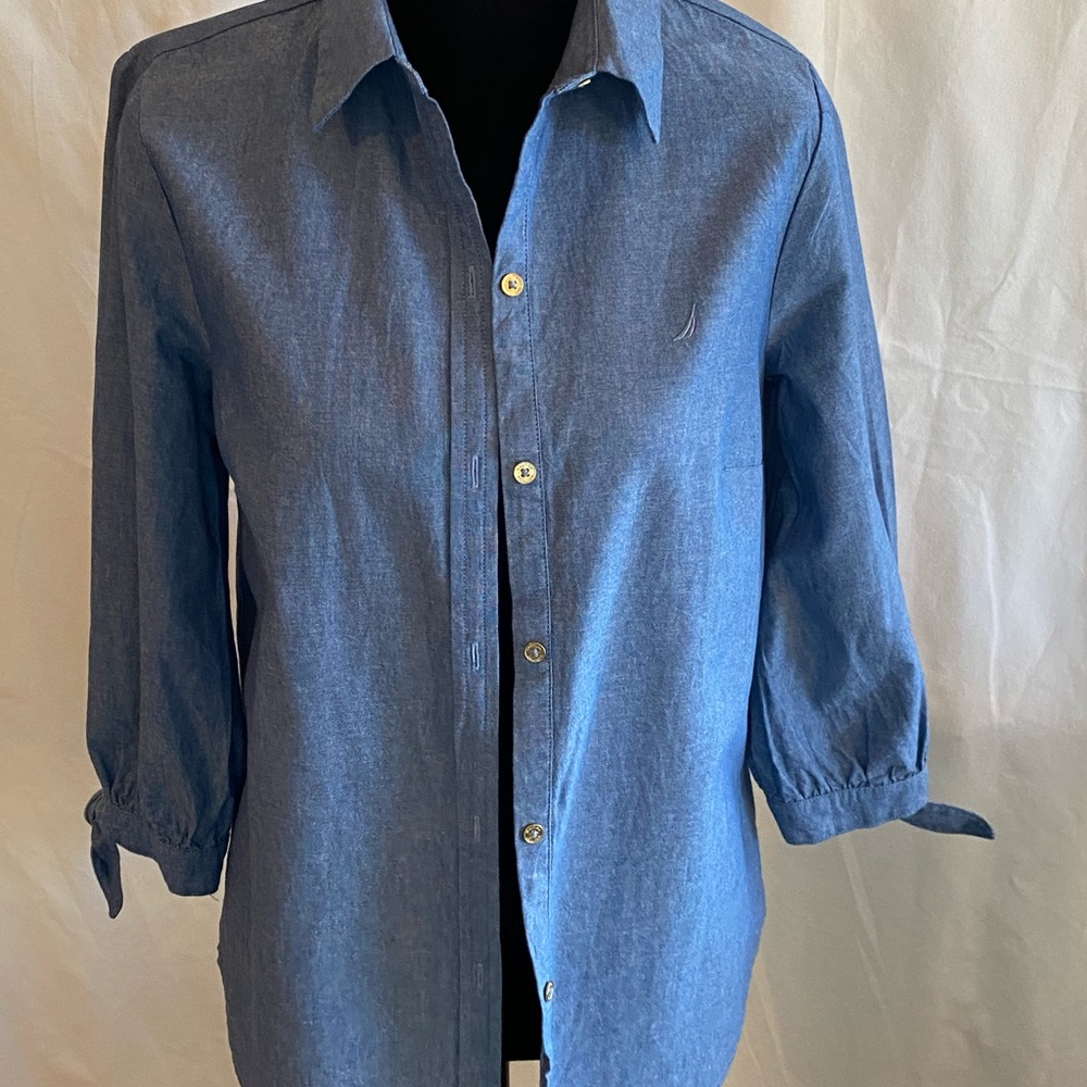 Nautical Chambray bottom down shirt